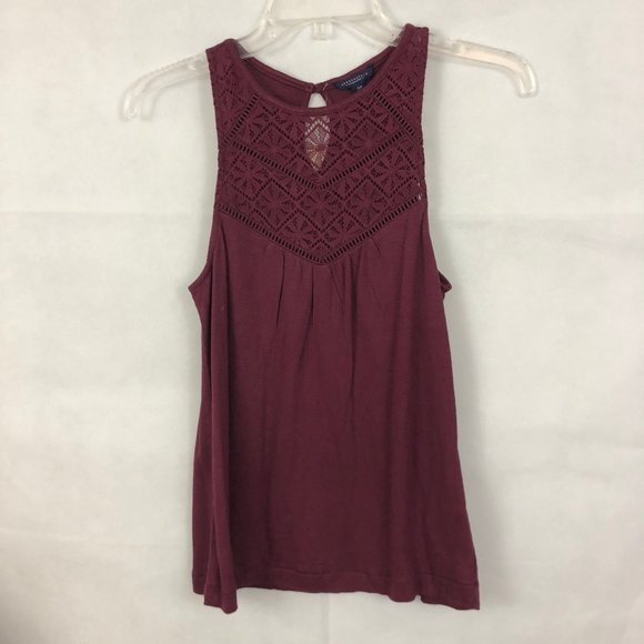 Aeropostale Tops - Women's Aeropostale Embroidered Lace Tank Top Sz S